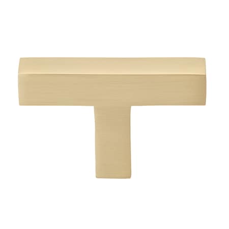 Gliderite Hardware 2-in. Solid Square Cabinet T-Knob Champagne Gold 21683-T-CHPG-1